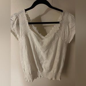 White Lace Off Shoulder Top